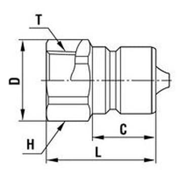 HFL-4P-SUS-E ハイフローカプラ 1個 日東工器 【通販サイトMonotaRO】