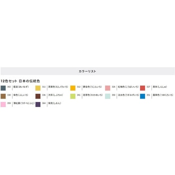 布えのぐ伝統色12色セット ターナー色彩