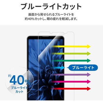 Xperia 10 V 保護フィルム 「PREMIUM FILM」 全画面保護 ブルーライトカット・衝撃吸収 指紋防止 LEPLUS NEXT