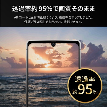 AQUOS R8 レンズ保護ガラスフィルム 「GLASS PREMIUM FILM」 レンズ一体型 スーパークリア 高透過度95% LEPLUS NEXT