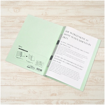 フラットファイル 広がる厚とじタイプ プラス(文具)