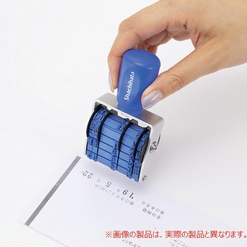 回転ゴム印エルゴグリップ欧文トビ日付 5号 シヤチハタ