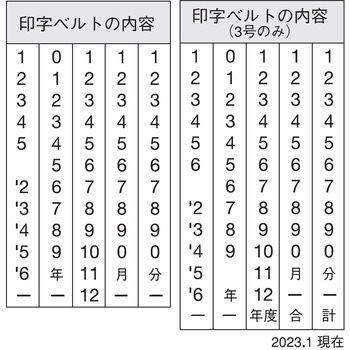 回転ゴム印エルゴグリップ欧文トビ日付 5号 シヤチハタ