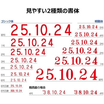 回転ゴム印エルゴグリップ 欧文日付 5号 シヤチハタ 回転印 【通販