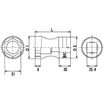 25.4sqスーパースリムボール付ソケット - FPC