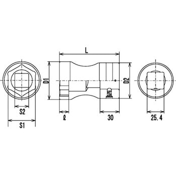 25.4sqスーパースリムボール付ソケット - FPC