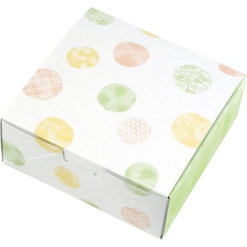 ルミアサービス箱 和み柄 緑 ヤマニパッケージ