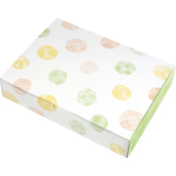 ルミアサービス箱 和み柄 緑 ヤマニパッケージ