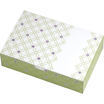 ルミアサービス箱 七宝 つなぎ もえぎ色 ヤマニパッケージ