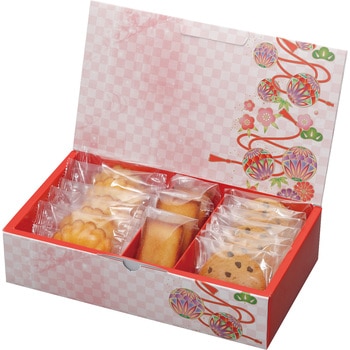 詰合せ箱 華てまり朱祝色 ヤマニパッケージ