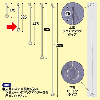 ヒートンロット棒 ラクチン式 永井発条製作所