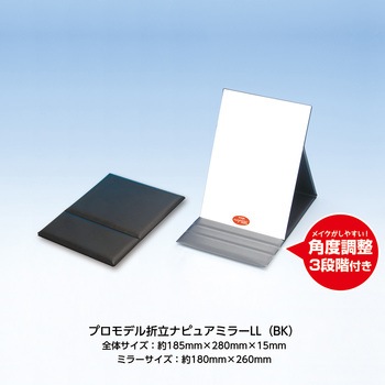5倍拡大鏡付きプロモデル折立ナピュアミラー 堀内鏡工業