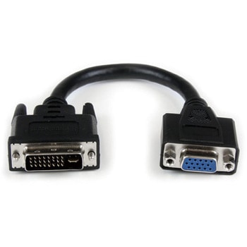 20cm DVI-VGA変換ケーブル DVI-I オスーVGA メス ブラック StarTech.com