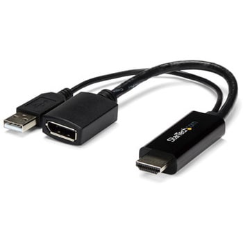 HDMI - DisplayPort変換アダプタ 4K解像度 HDMI(オス) - ディスプレイ 