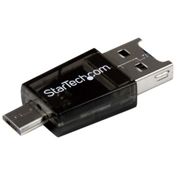 microSDカード専用USB/マイクロUSB接続カードリーダー/ライター アンドロイドデバイス対応マイクロSD - USB/Micro USB変換アダプタ StarTech.com