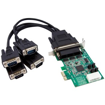 拡張シリアルボード(4ポート) PEX4S952LP RS232Cシリアル4ポート増設PCI Expressカード 16950 UART