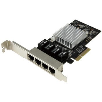 4ポート ギガビットイーサネット増設PCI Express ネットワークLANカード Intel I350チップセット搭載NIC StarTech.com