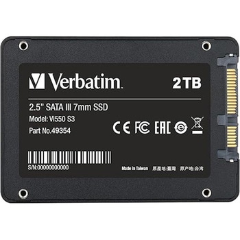 内蔵SSD 2.5 インチ SATA III 7mm Vi550シリーズ 国内代理店IO Dataサポート Verbatim