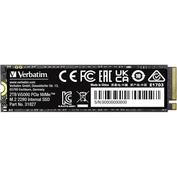 NVMe PCIe Gen4.0x4 PCIe4.0 Vi5000シリーズ 国内代理店IO Dataサポート Verbatim