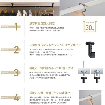 ハンギングバーセット H-3 壁面付Iタイプ TOSO