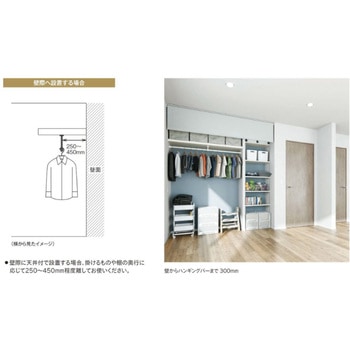 ハンギングバーセット H-3 壁面付Iタイプ TOSO