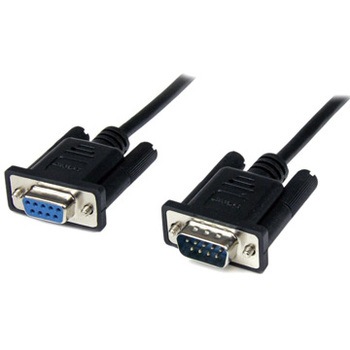 SCNM9FM1MBK 1m RS232Cシリアルクロス/ヌルモデムケーブル メス