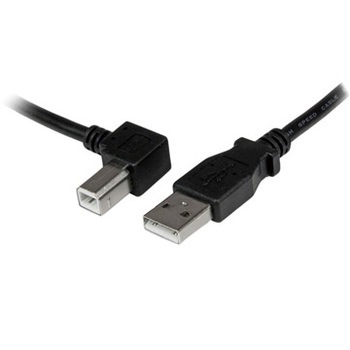 1m USB 2.0 ケーブル タイプA (オス) - タイプB/L型左向き (オス) StarTech.com