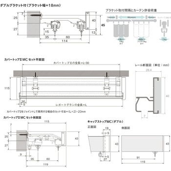 レガートグラン カバートップⅡダブル正面付MCセット TOSO