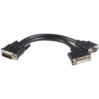 20cm DMS 59 - DVI-I & VGA分岐ケーブル DMS 59/LFH 59(オス) - DVI-I/29ピン(メス) & ミニD-Sub15ピン(メス) StarTech.com
