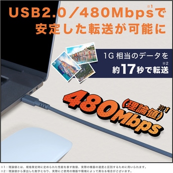 240W対応 USB-C to USB-C シリコンケーブル 急速充電 データ転送 2．0m 2年保証(MOT-SCB240CCG100) MOTTERU