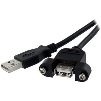 61cm USB2.0パネルマウント型ケーブル パネルマウント用USB Aポート(メス) - USB Aポート(オス) StarTech.com