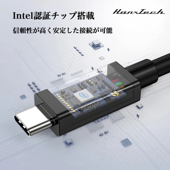 Hanx-Tech Thunderbolt 5 ケーブル Hanx