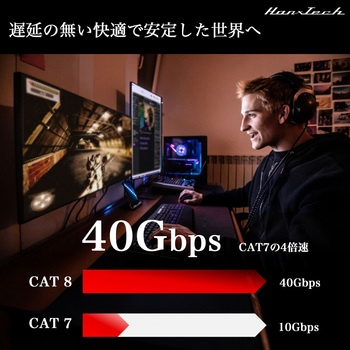 Hanx-TechLANケーブル CAT8 Hanx