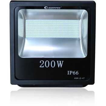LED投光器 200W 広角 ワイド照射 - GOODGOODS(グッド・グッズ)