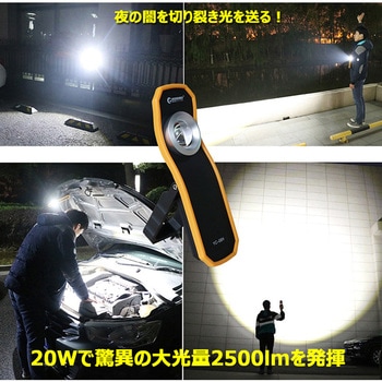 充電式投光器 スティック型 マグネット付 スマホ用三脚に取り付けられる GOODGOODS(グッド・グッズ)