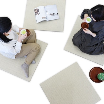 天然麻を使ったシンプルな畳マット 小泉製麻
