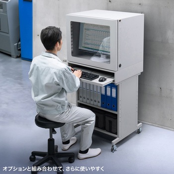 防塵ラック クーラー付き サンワサプライ