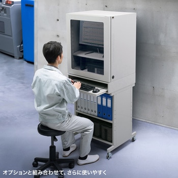 防塵ラック クーラー付き サンワサプライ