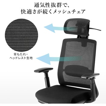 チェア メッシュタイプ ハンガー付き サンワサプライ