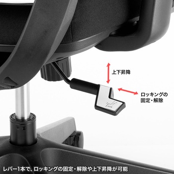 チェア メッシュタイプ ハンガー付き サンワサプライ