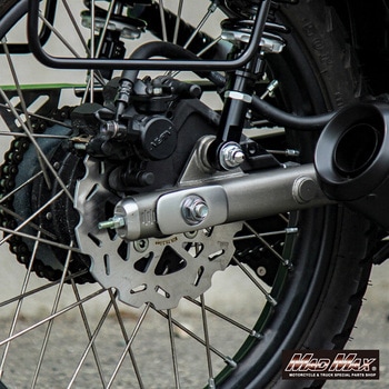Mr Quick製 ホンダ CT125 ハンターカブ 220mm フロント/190mm リア ウェーブディスク セット シルバー MAD MAX(マッドマックス)