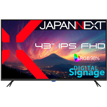 43型/1920×1080/HDMI×3/ブラック/スピーカー有/2年保証 JAPANNEXT