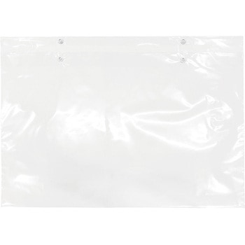 衣類包装用 共押しフィルム製 ホック付き透明樹脂袋 ホワイトバリーン