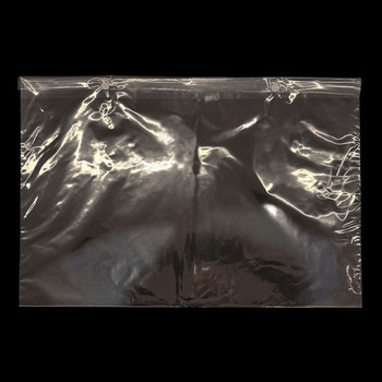 衣類包装用 共押しフィルム製 ホック付き透明樹脂袋 ホワイトバリーン