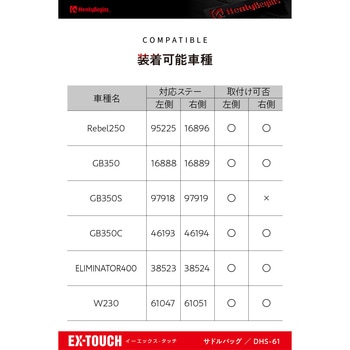 HB DHS61 ワンタッチサドルバッグ HenlyBegins(ヘンリービギンズ)