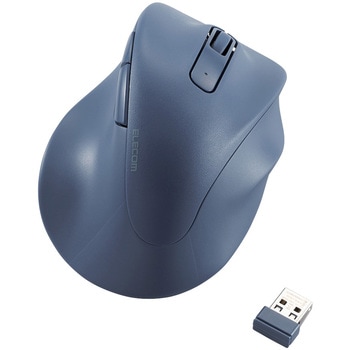 ワイヤレスマウス 無線 2.4GHz USB 静音 5ボタン 右手専用 抗菌 Lサイズ EX-G エレコム