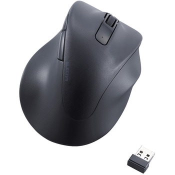 ワイヤレスマウス 無線 2.4GHz USB 静音 5ボタン 右手専用 抗菌 XLサイズ EX-G エレコム