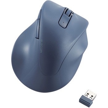 ワイヤレスマウス 無線 2.4GHz USB 静音 5ボタン 右手専用 抗菌 XLサイズ EX-G エレコム