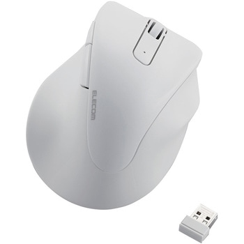 ワイヤレスマウス 無線 2.4GHz USB 静音 5ボタン 右手専用 抗菌 XLサイズ EX-G エレコム
