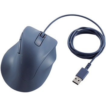 マウス 有線 静音 5ボタン 右手専用 抗菌 XLサイズ EX-G エレコム